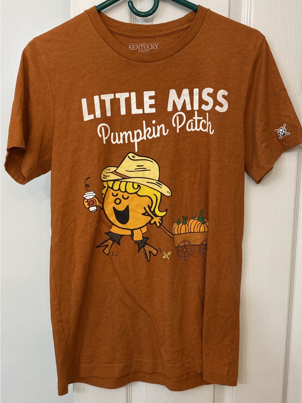 Little Miss Pumpkin Patch Graphic Tee - Rust Orange